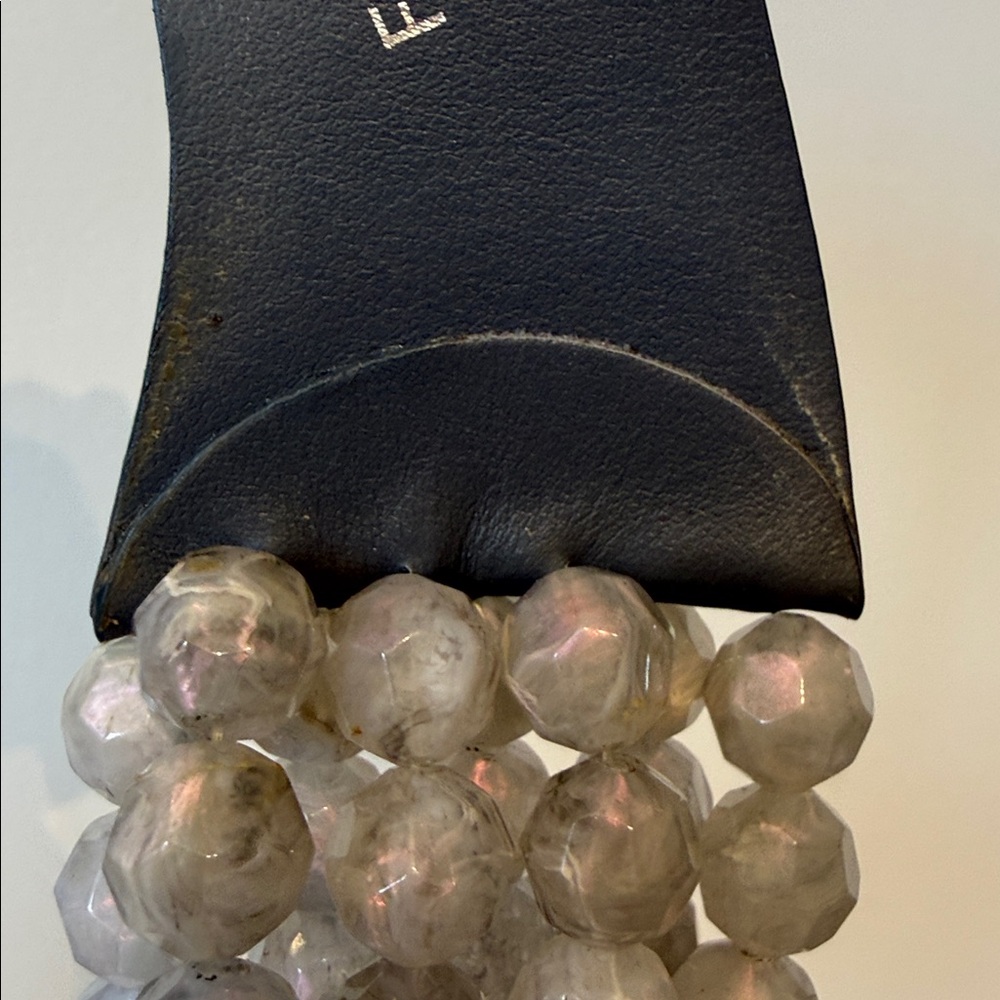 Fairchild Baldwin Gray Multi-Strand Faceted Bead Collar Necklace - Picture 3 of 8